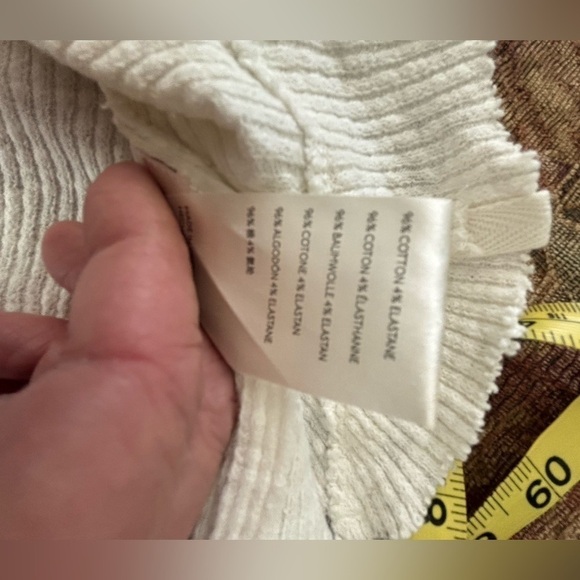 Free People We the Free Oversized Cropped Thermal in White size Medium - Picture 10 of 12